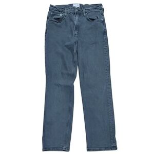 Agolde Jeans Womens 27 Dark Gray Faded Black Wide Leg Denim Jean Pants Designer